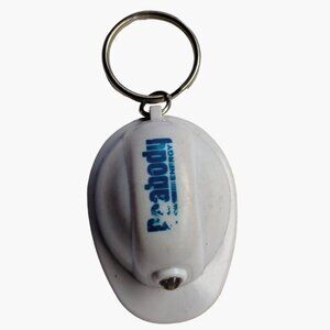 Peabody Energy White Hard Hat Keychain Light Not Working